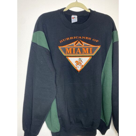 VTG Midwest Embroidery Hurricanes of Miami Crewneck Sweatshirt Made in USA XL - Picture 10 of 11